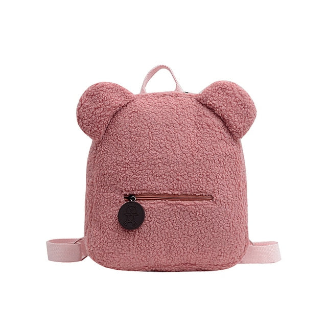 Small Fuzzy Bear Backpack