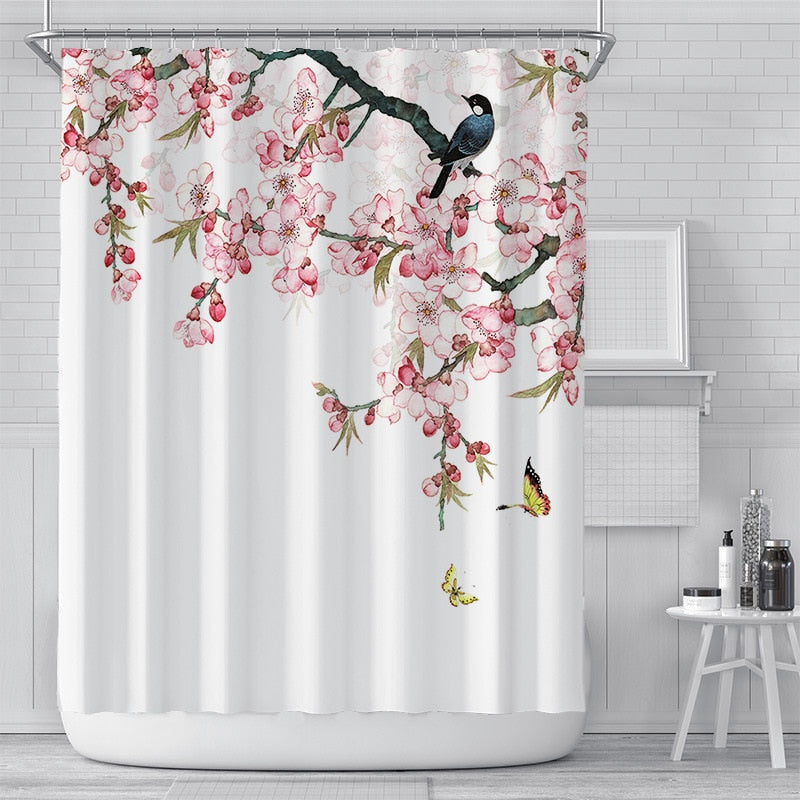 Cherry Blossom Shower Curtains