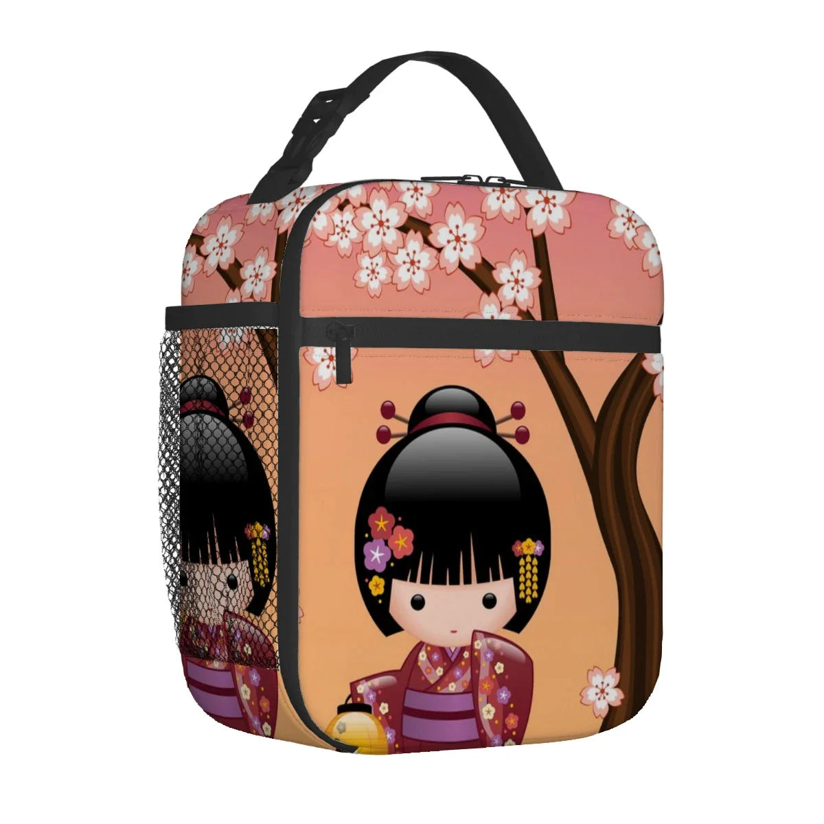 Kokeshi Doll Insulated Lunch Bags