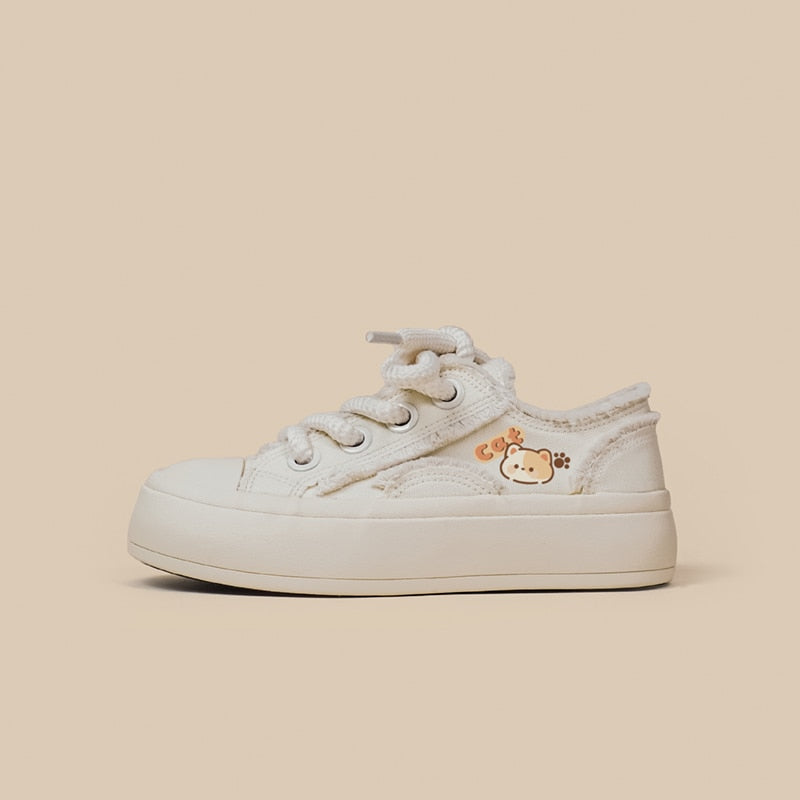 Casual Cat Canvas Sneakers