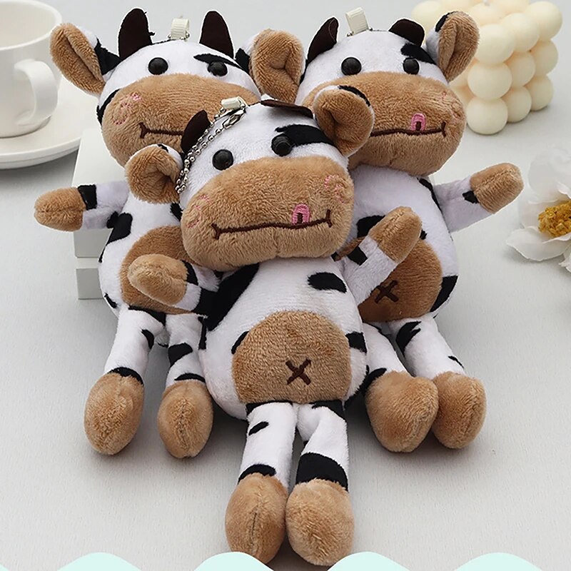 Cow Plush Pendant Keychain