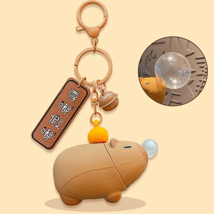 Capybara Squeeze Toy Keychain
