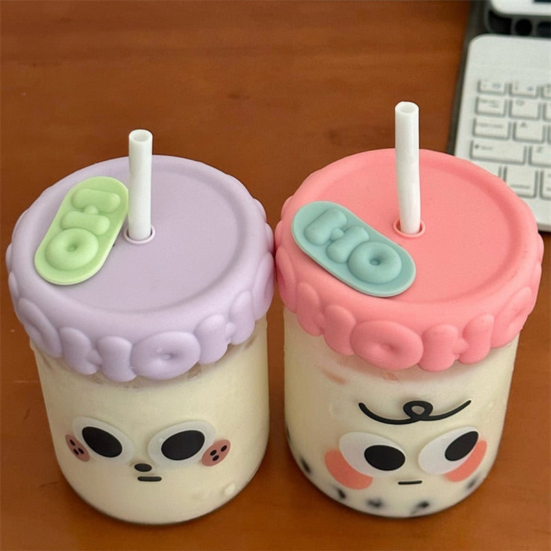 Funny Face Glass Cups