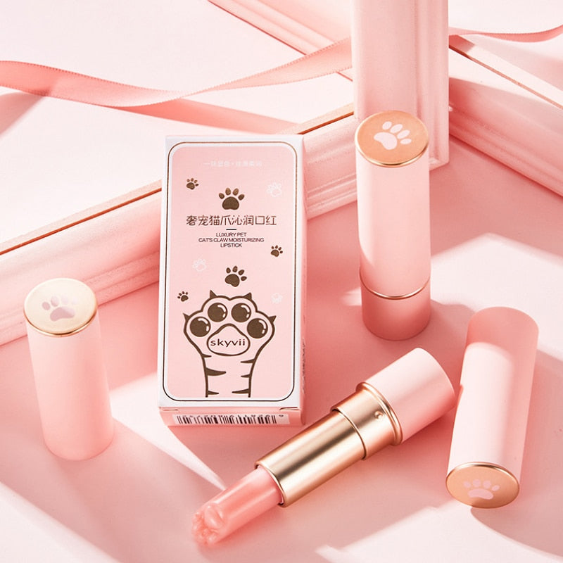 Pink Cat Paw Lip Balm