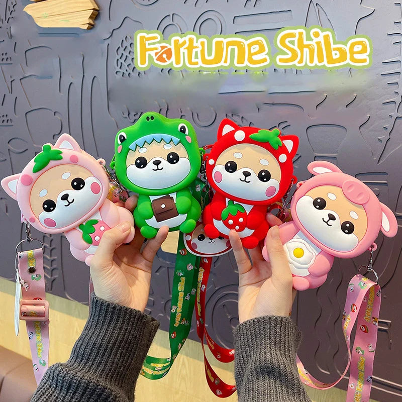 Kawaii Shiba Crossbody Bags