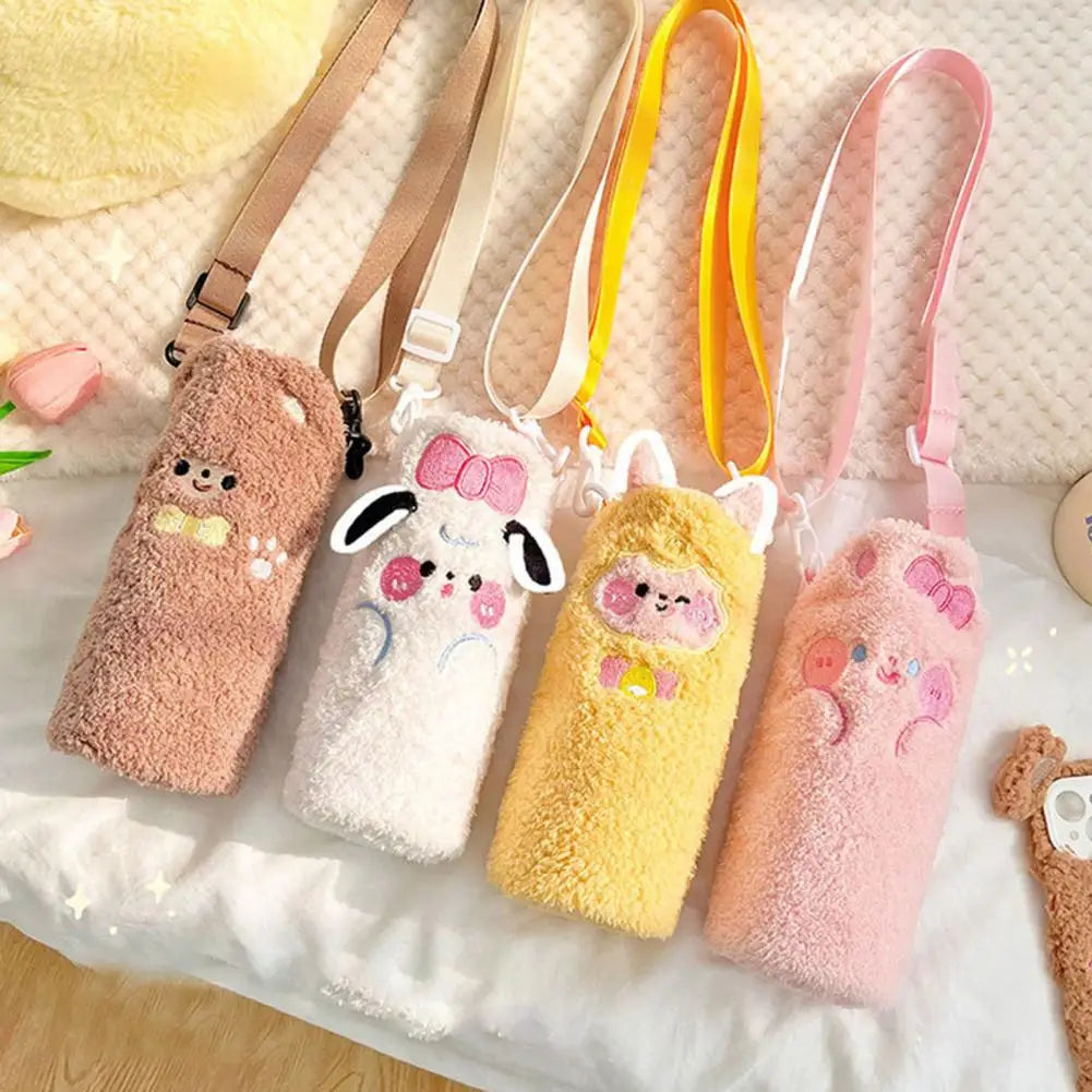 Plush Friends Water Bottle Cover Bags