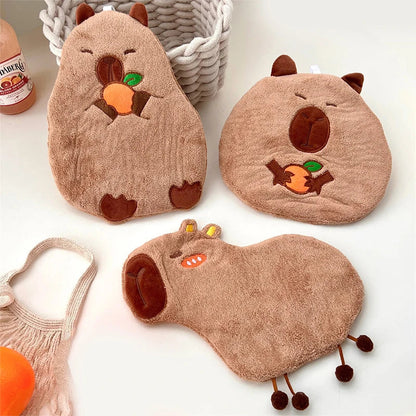 Cute Capybara Hand Towels