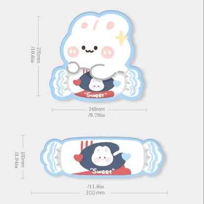Sweet Bunny Mouse Pad and Wrist Support