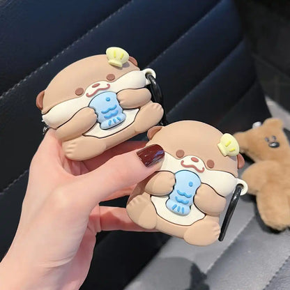 Kawaii Otter AirPods Case