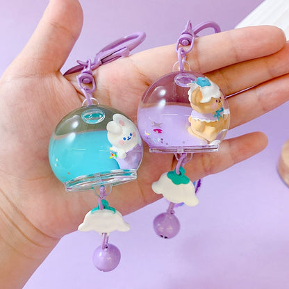 Orchid Wind Chimes Keychain