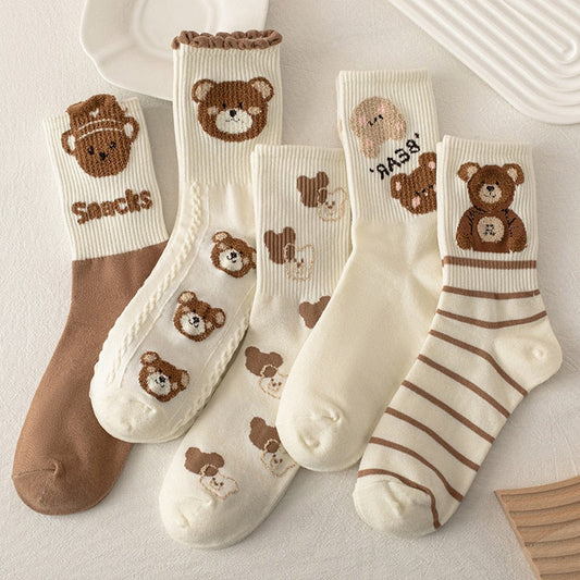 Harajuku Teddy Bear Socks