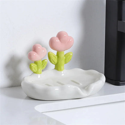 Cute Flowers Soap Dish