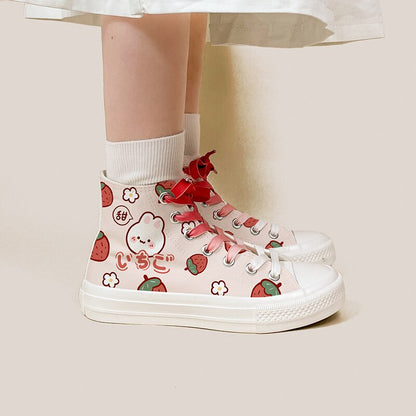 Strawberry Bunny High Tops