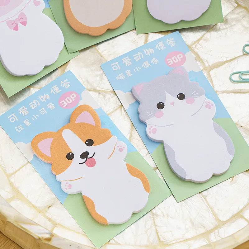 Kawaii Animal Hugs Sticky Notes