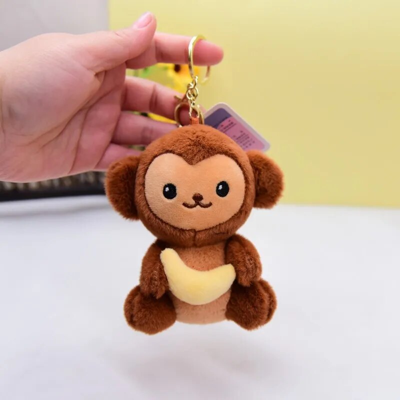 Tulip Monkey Plushie Keychain