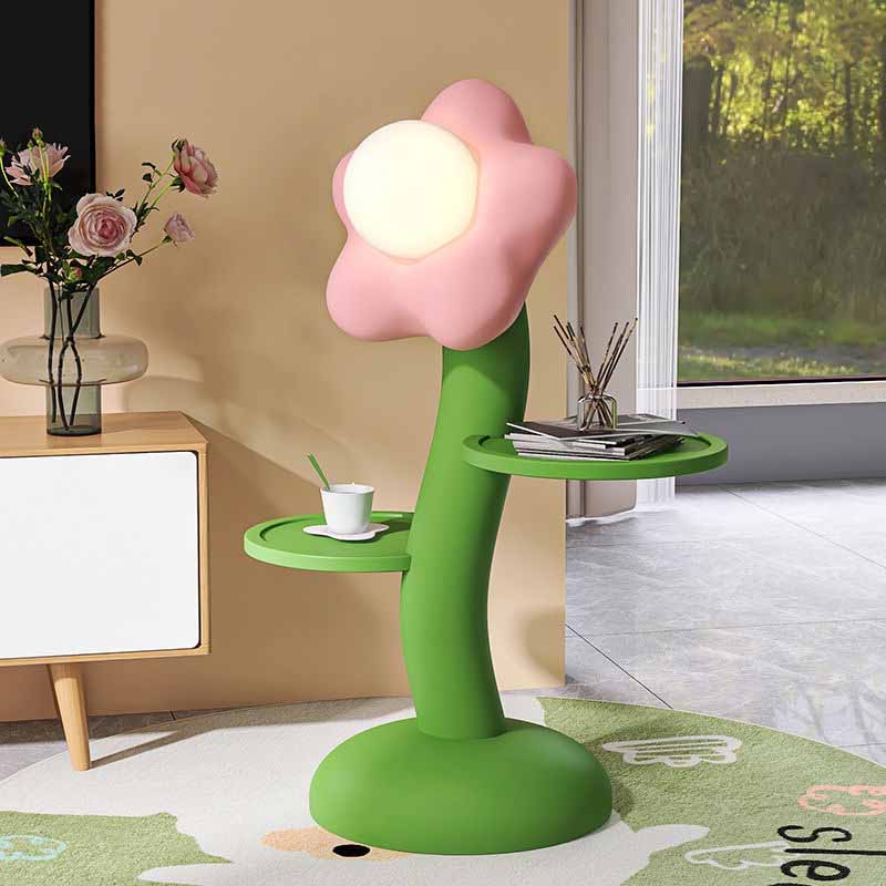 Flower Floor Lamp Table