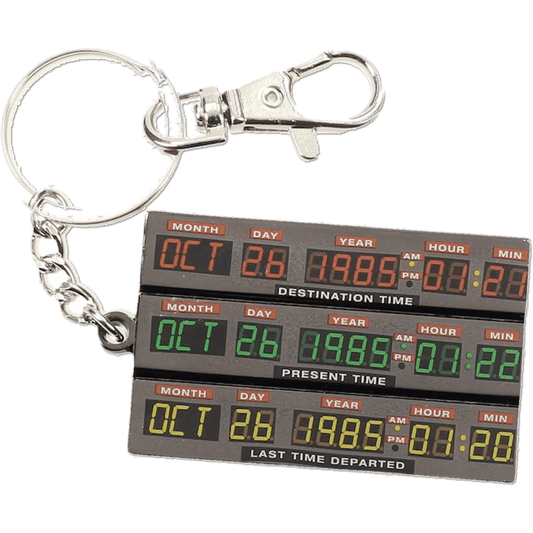 Back to the Future Time Circuits Metal Key Ring