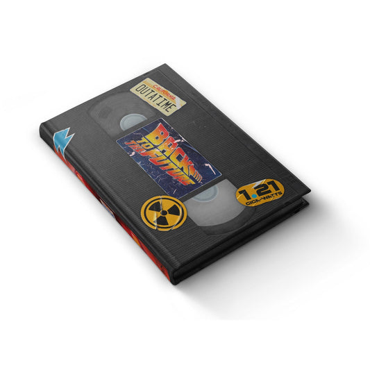 Back to the Future VHS-styled hardcover journal