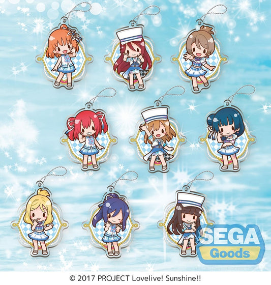 Love Live! Sunshine!! Acrylic Keychain smile smile ship Start! feat. Sangatsu Youka (All 9)