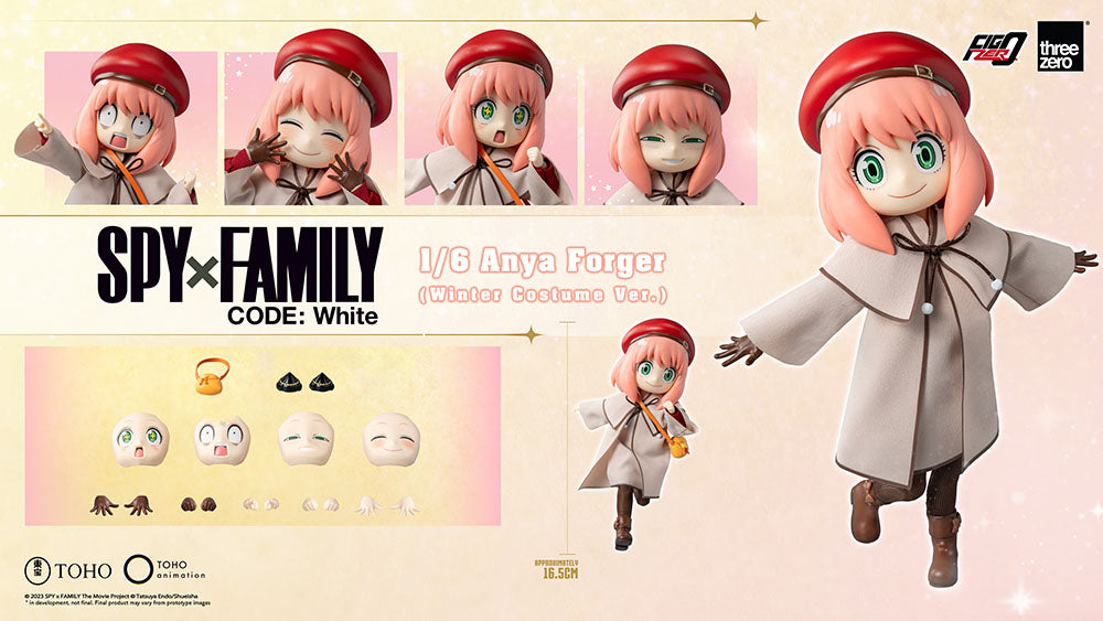 SPY×FAMILY CODE: White - FigZero 1/6 Anya Forger (Winter Costume Ver.) Figure