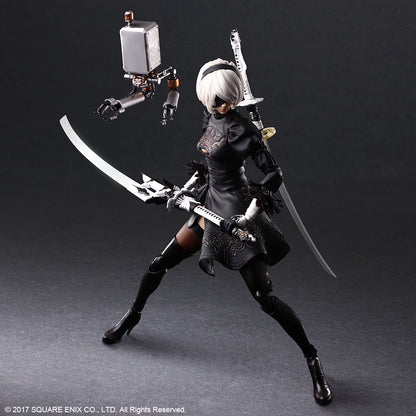 NieR:Automata® PLAY ARTS KAI™ Action Figure – 2B (YoRHa No. 2 Type B) DELUXE Ver. Figure