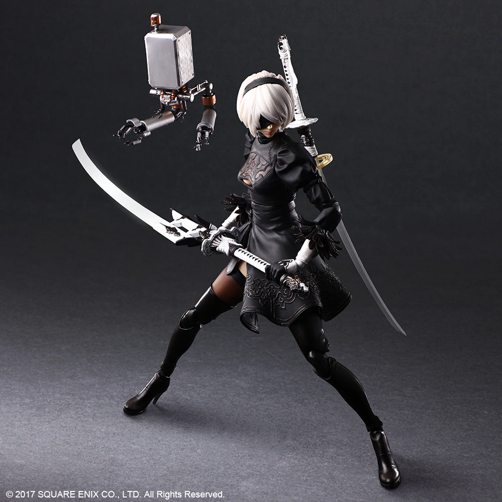 NieR:Automata® PLAY ARTS KAI™ Action Figure – 2B (YoRHa No. 2 Type B) DELUXE Ver. Figure