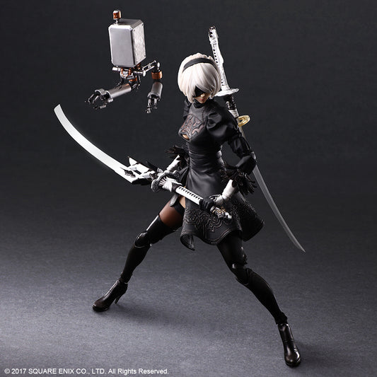 NieR:Automata® PLAY ARTS KAI™ Action Figure – 2B (YoRHa No. 2 Type B) DELUXE Ver. Figure