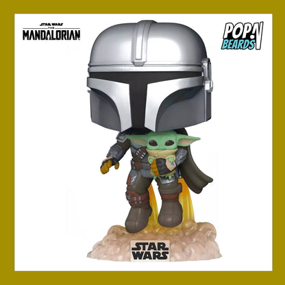 POP! Star Wars: 402 The Mandalorian, Mandalorian with The Child