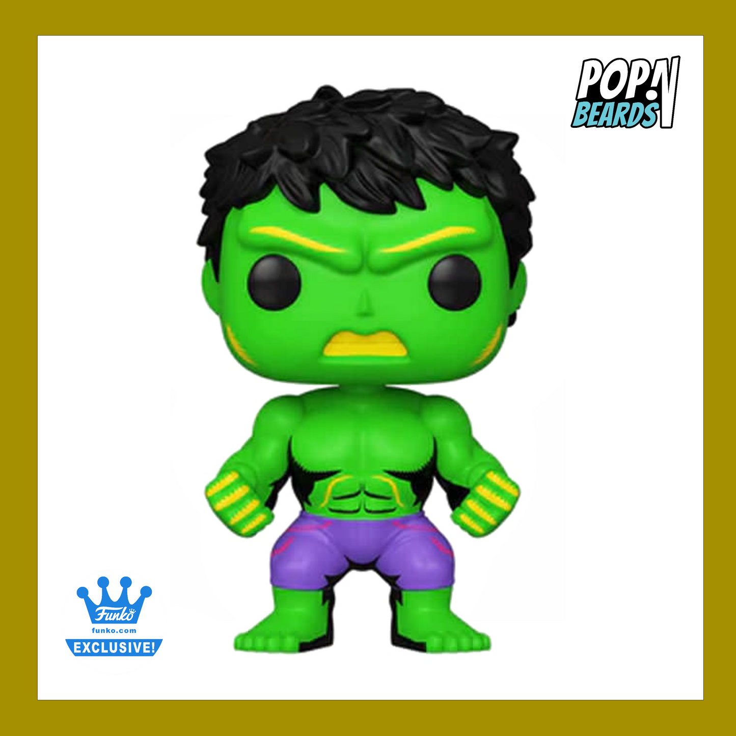 POP! Marvel: 822 Marvel, Hulk (BL) Exclusive