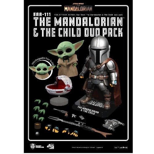 Beast Kingdom Star Wars The Mandalorian & Child EAA-111 Action Figure Set