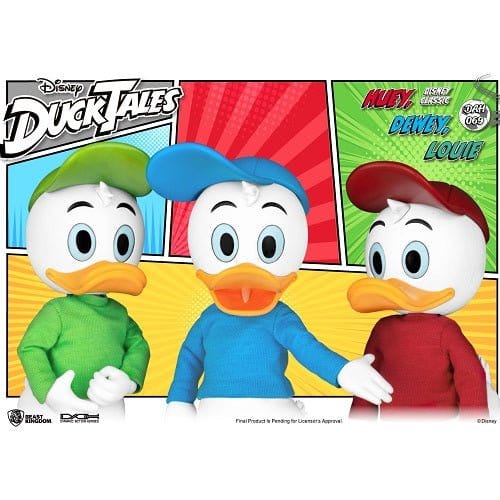 Beast Kingdom Ducktales DAH-069 Dynamisches 8-teiliges Huey Dewey Louie Actionfiguren-Set 