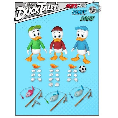 Beast Kingdom Ducktales DAH-069 Dynamisches 8-teiliges Huey Dewey Louie Actionfiguren-Set 