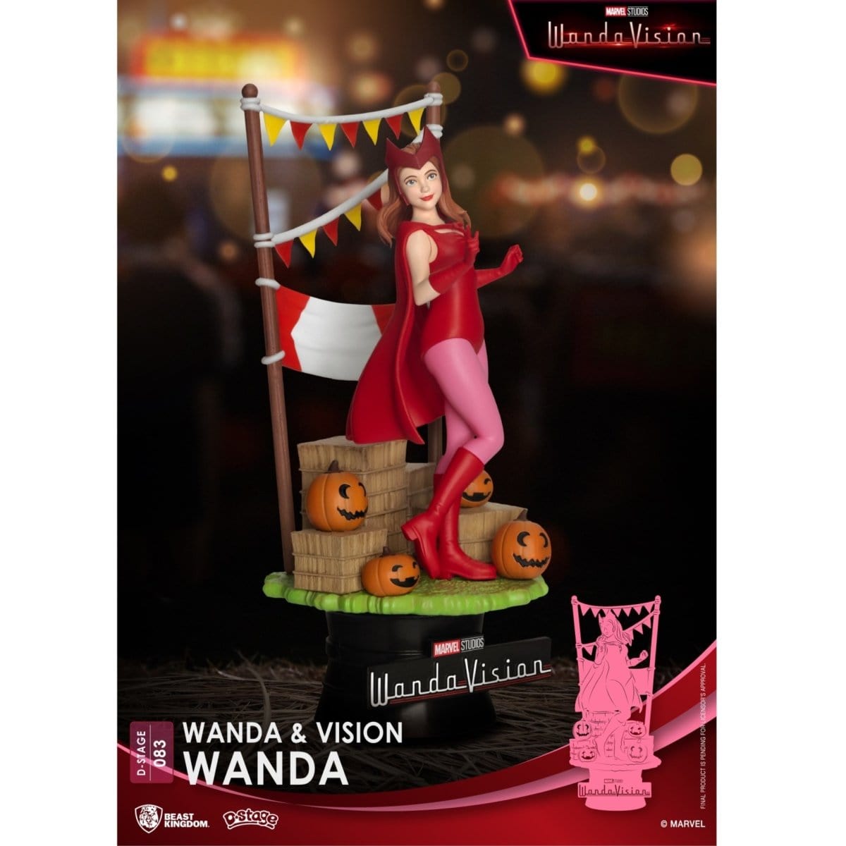 Beast Kingdom Marvel WandaVision DS-083 Wanda D-Stage 6-Zoll-Statue 