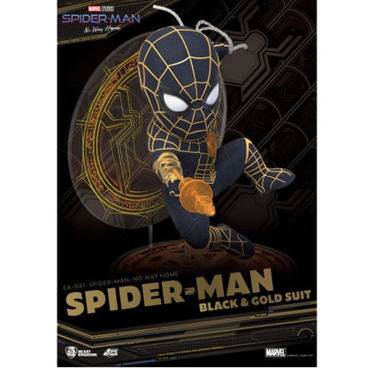 Beast Kingdom Spider-Man: No Way Home EA-041 Spider-Man Black &amp; Gold Suit Actionfigur