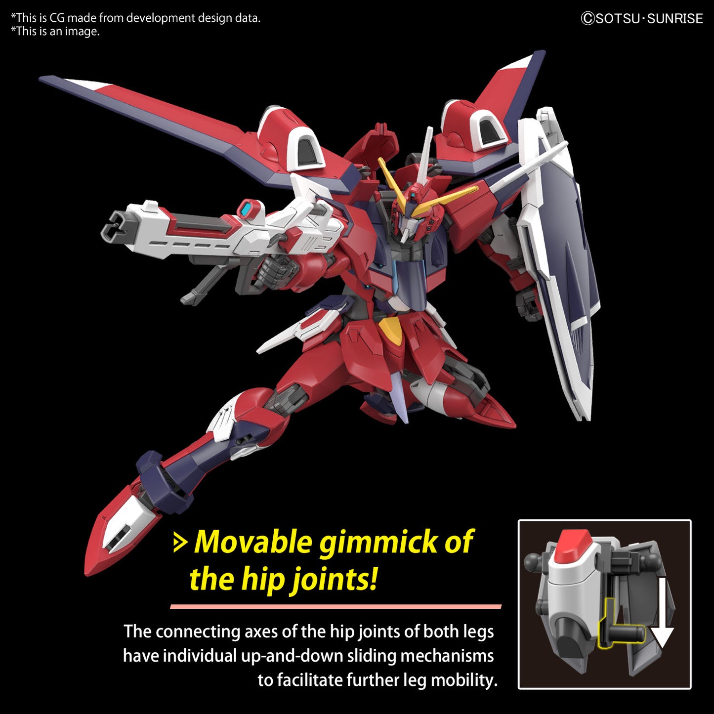 GUNDAM SEED FREEDOM IMMORTAL JUSTICE GUNDAM HG 1/144 Model KIT