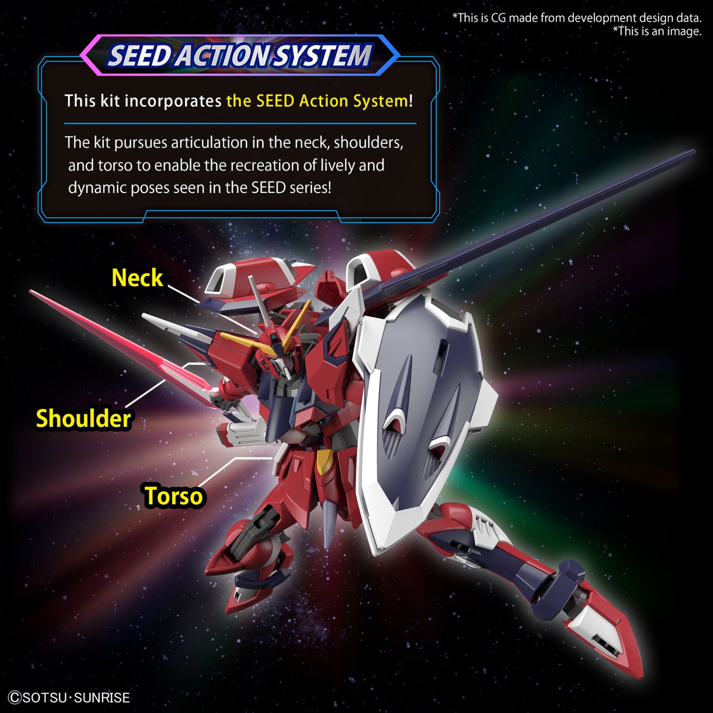 GUNDAM SEED FREEDOM IMMORTAL JUSTICE GUNDAM HG 1/144 Model KIT