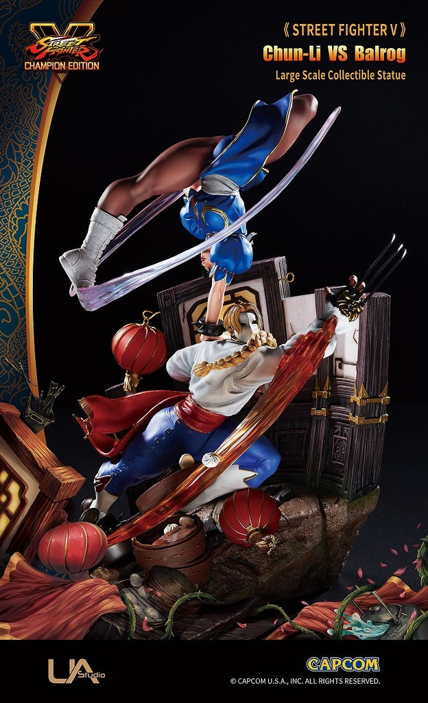 STREET FIGHTER V Big Statue Series Chun-Li VS Balrog Figure