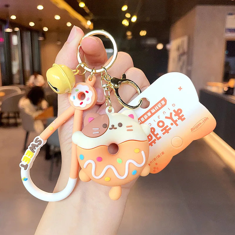 Animal Donut Friend Keychains