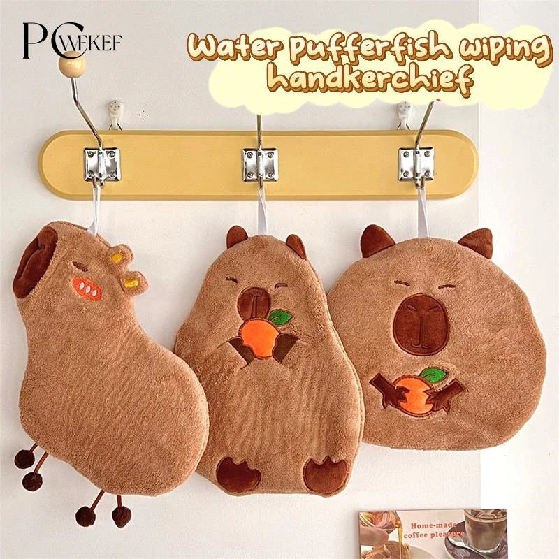 Cute Capybara Hand Towels