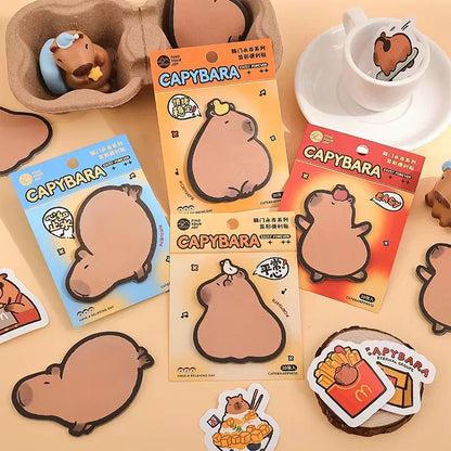 Cute Capybara Sticky Notes Set