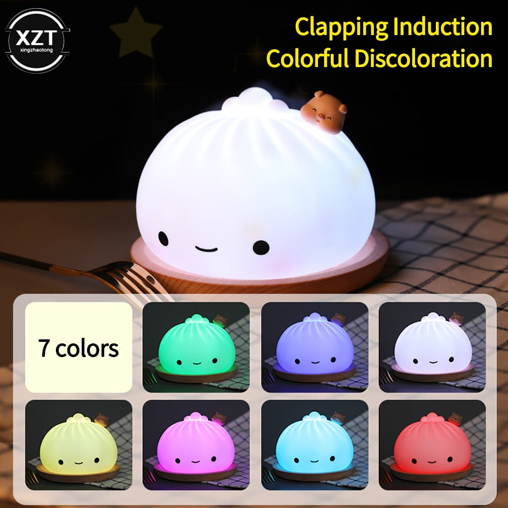 Dumpling Bun LED Night Light