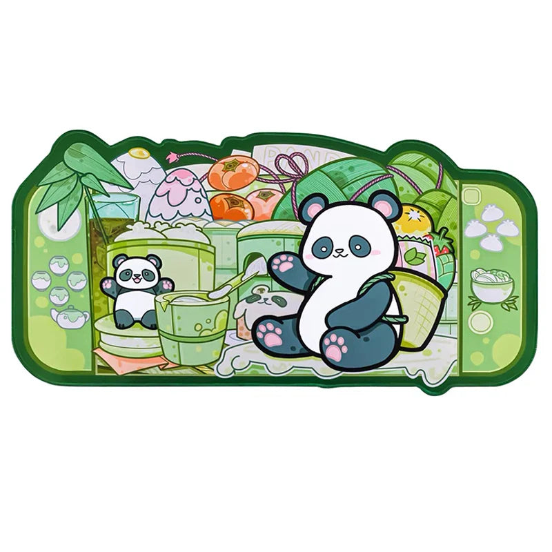 Panda Paradise Desk Pad