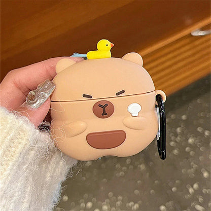 Kawaii Capybara AirPods Case