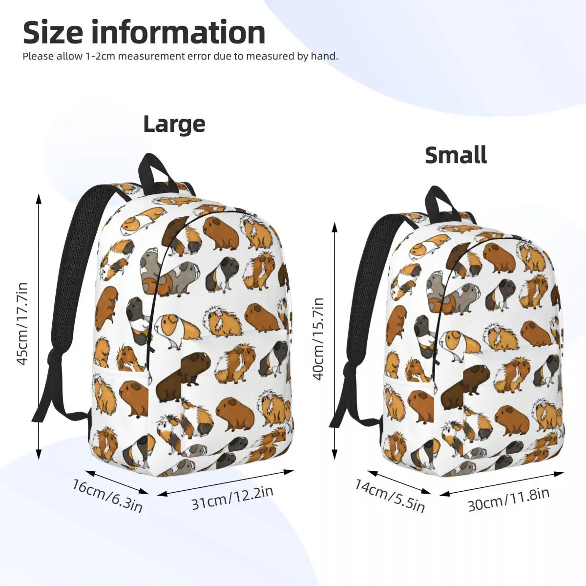 Guinea Pig Print Backpack