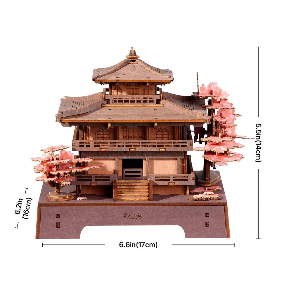 Rolife Sakura Pavilion 3D Wooden Puzzle