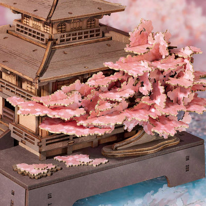 Rolife Sakura Pavilion 3D Wooden Puzzle