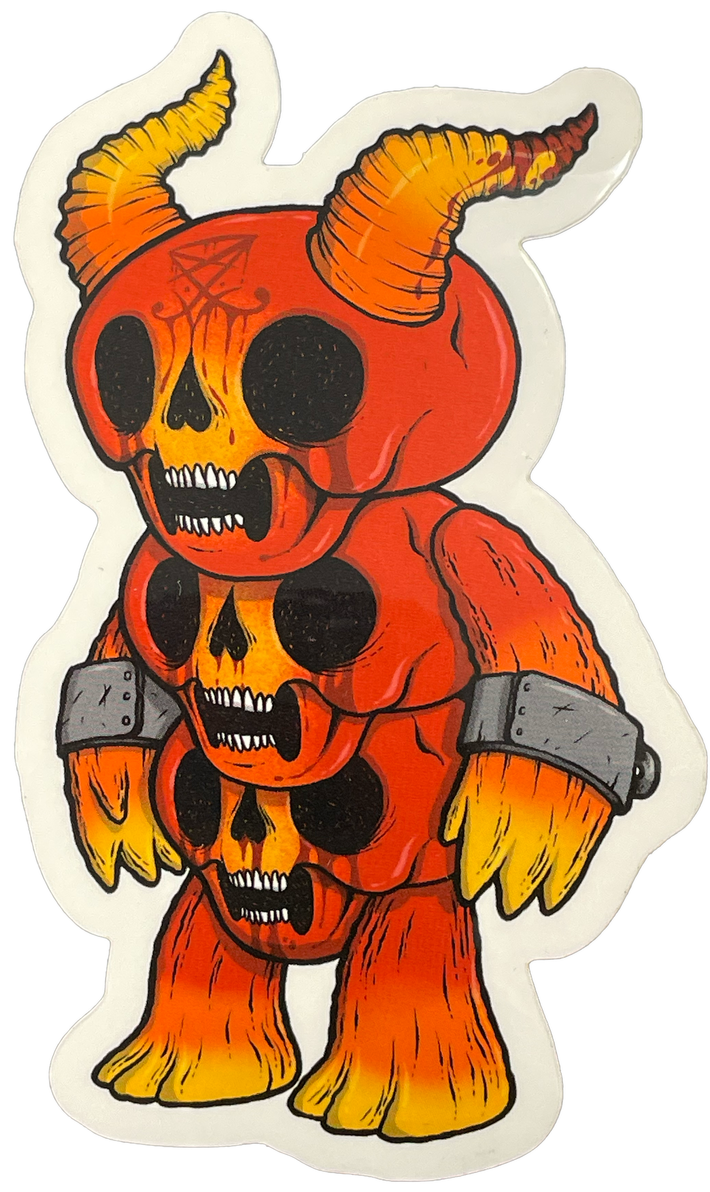 Demon: Stickers, 3-Headed Goat