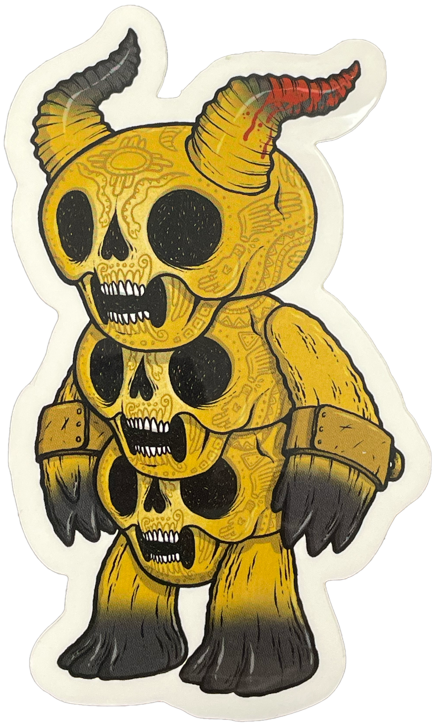 Demon: Stickers, 3-Headed Goat