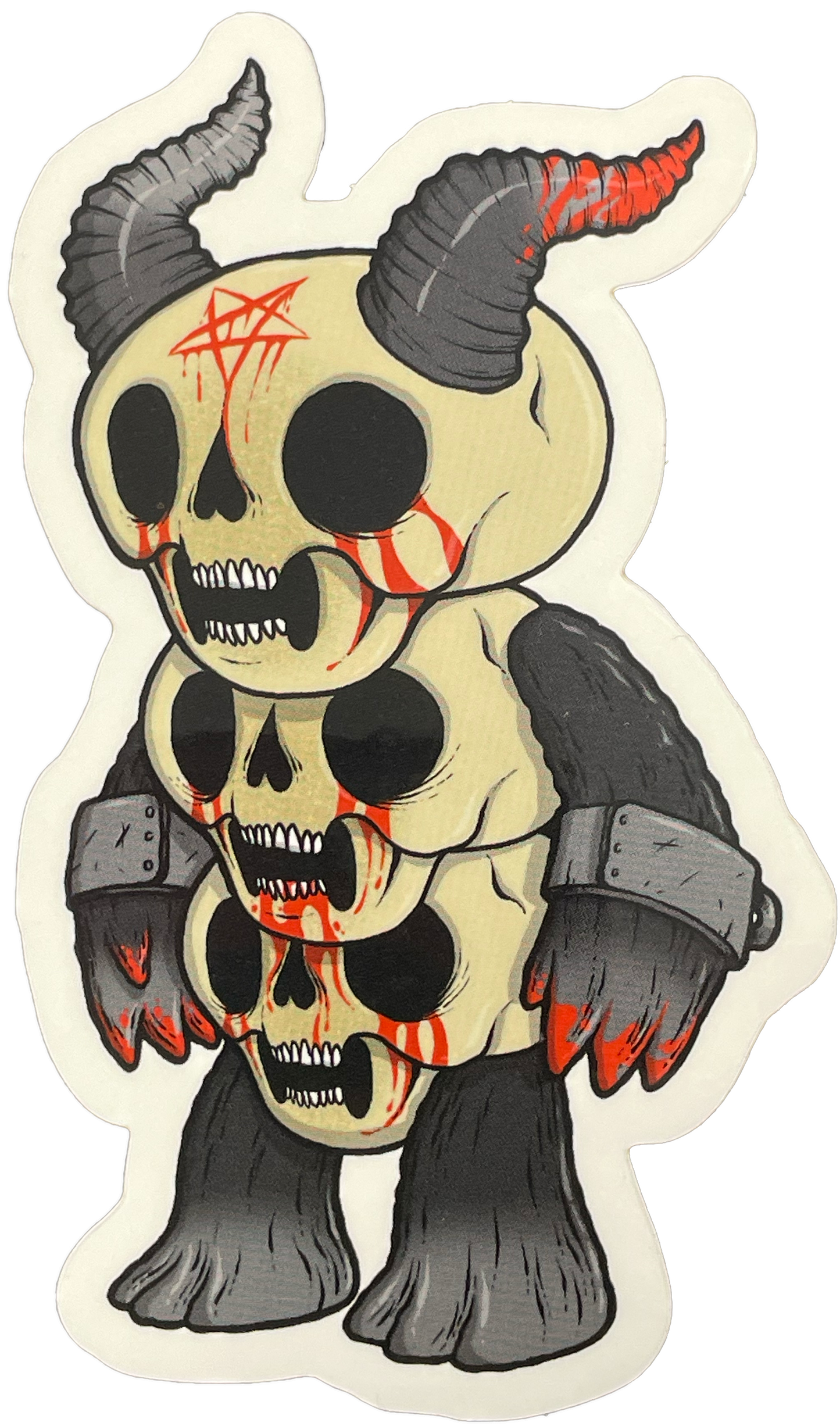 Demon: Stickers, 3-Headed Goat