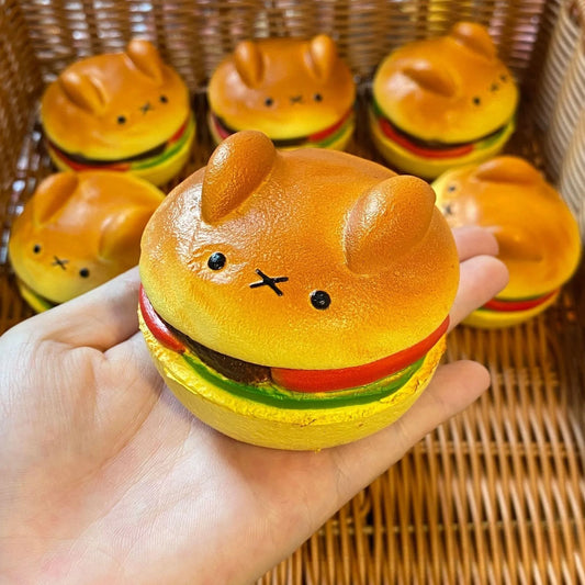 Hamburger-Bär-Quetschspielzeug
